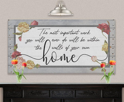 The Most Important Work - Canvas