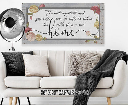 The Most Important Work - Canvas