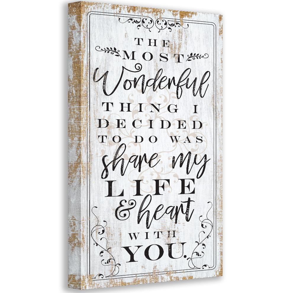 The Most Wonderful Thing - Canvas