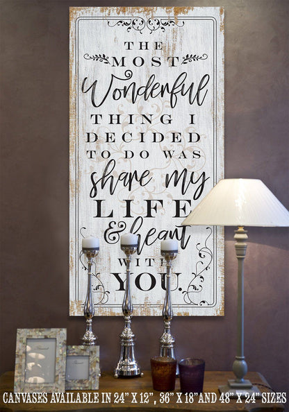The Most Wonderful Thing - Canvas