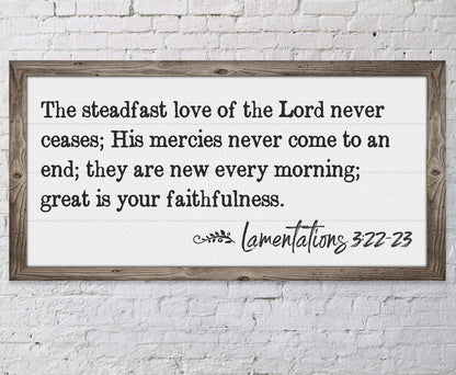 The Steadfast Love - Canvas