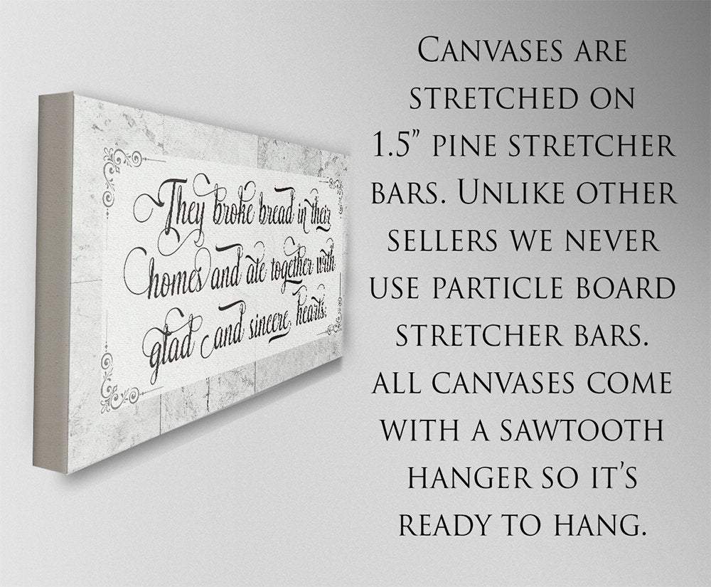 They Broke Bread - Canvas