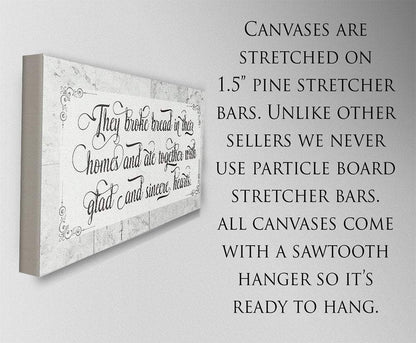 They Broke Bread - Canvas