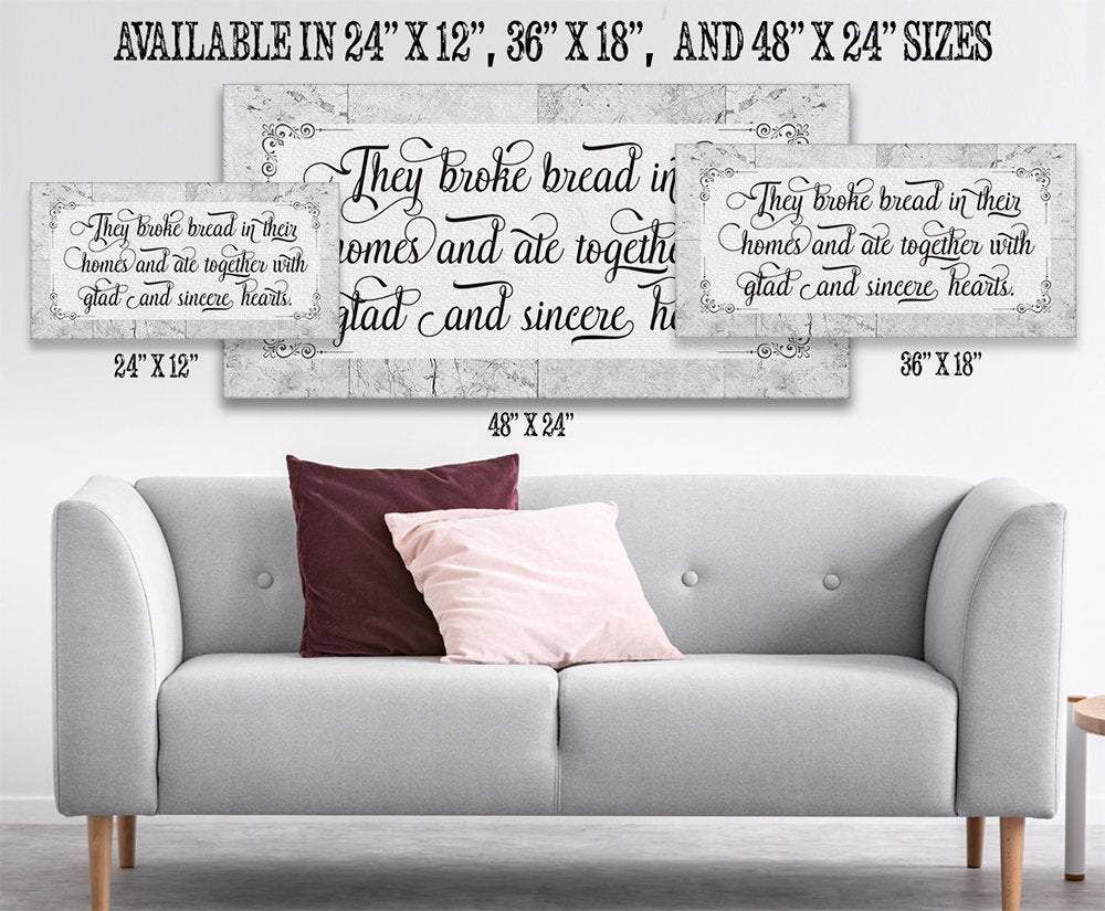 They Broke Bread - Canvas