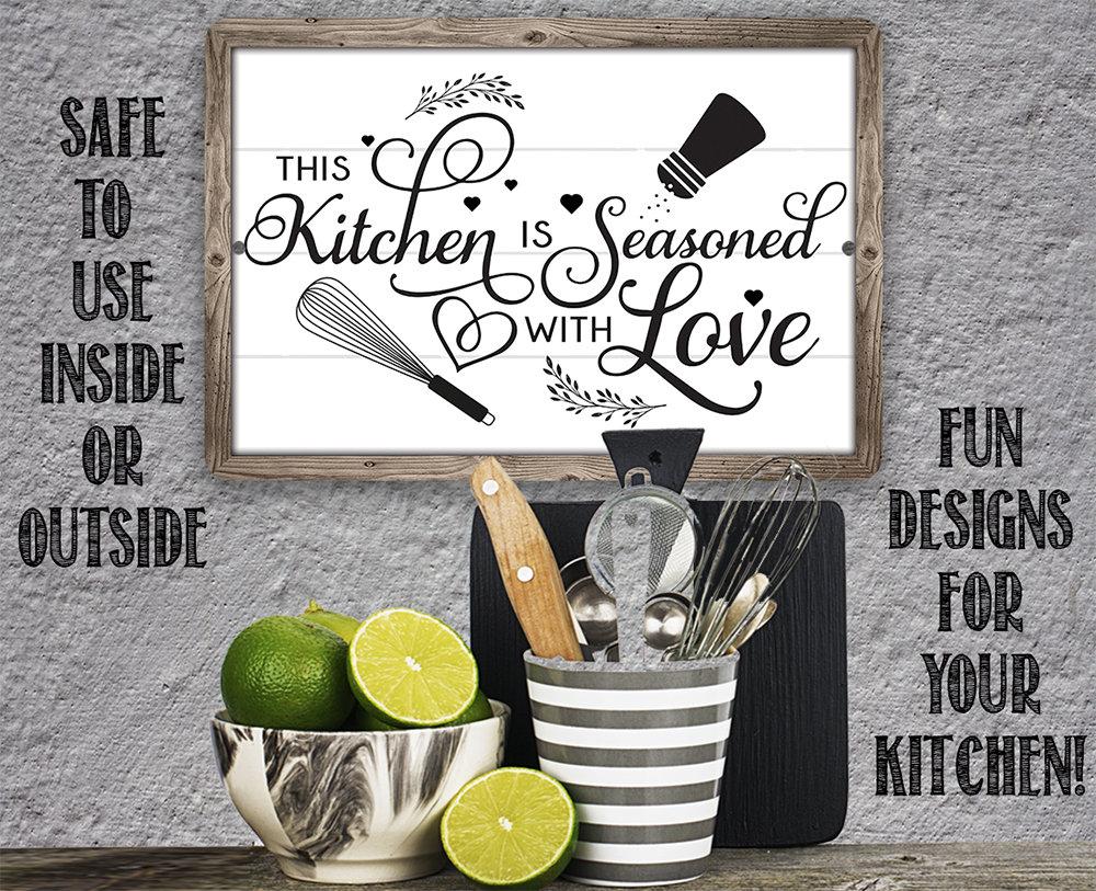 This Kitchen is Seasoned with Love - Metal Sign