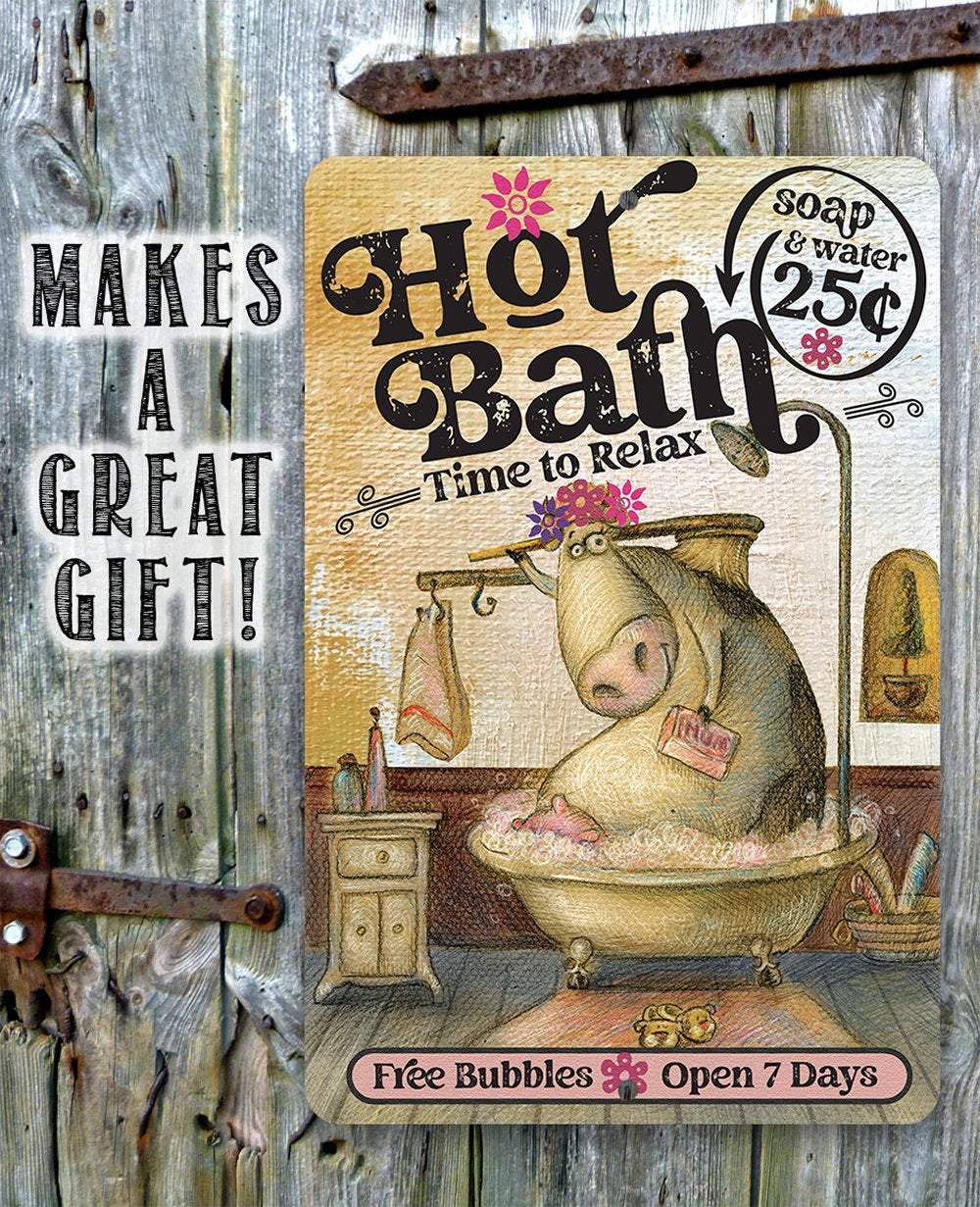 Hot Bath - Metal Sign