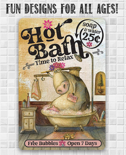 Hot Bath - Metal Sign
