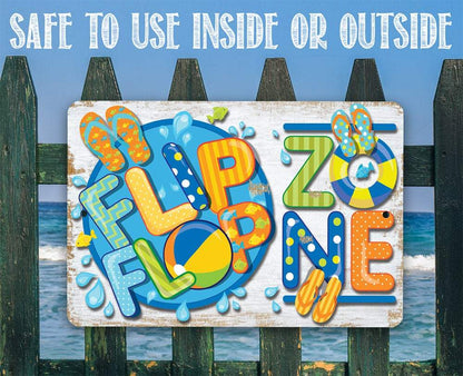 Flip Flop Zone - Metal Sign
