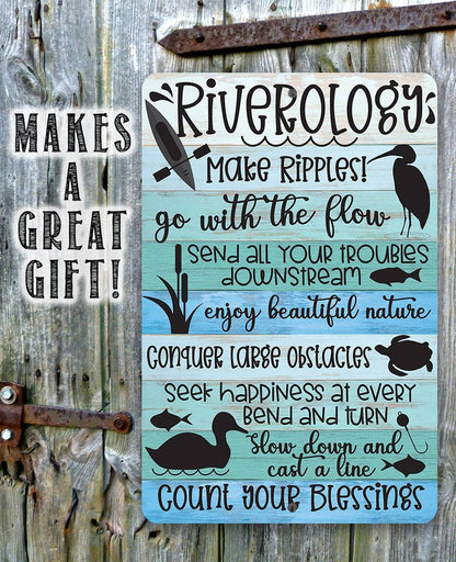 Riverology - Metal Sign