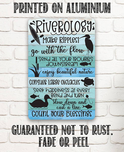 Riverology - Metal Sign