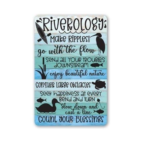 Riverology - Metal Sign