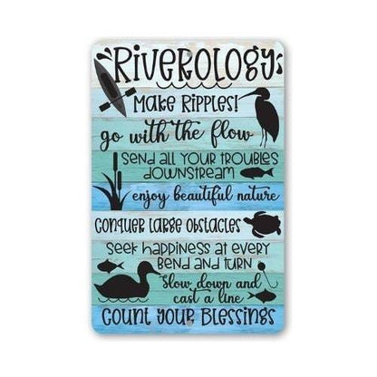 Riverology - Metal Sign