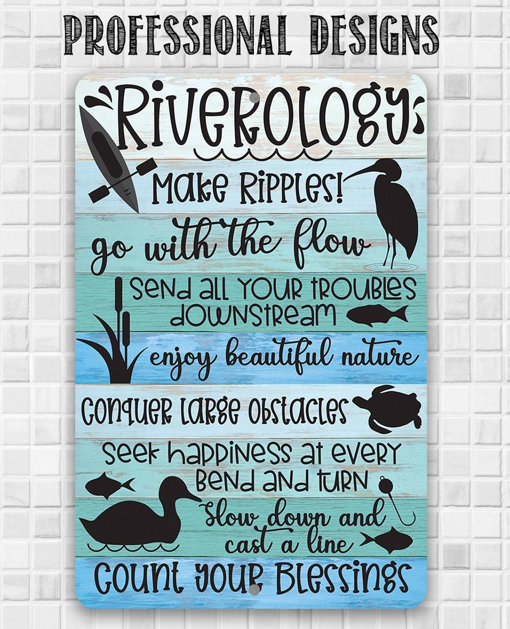 Riverology - Metal Sign