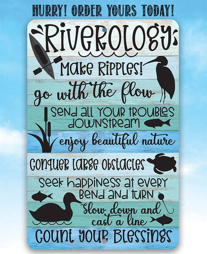 Riverology - Metal Sign