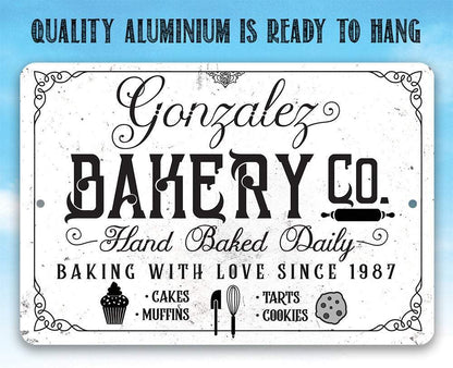 Personalized - Bakery Sign - Metal Sign