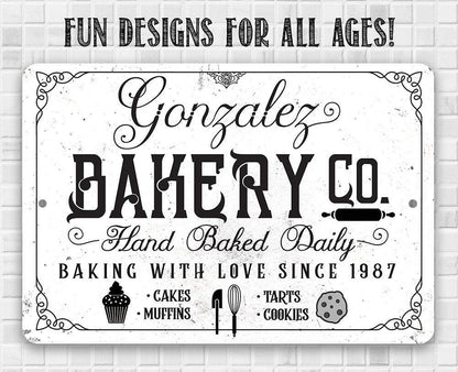Personalized - Bakery Sign - Metal Sign