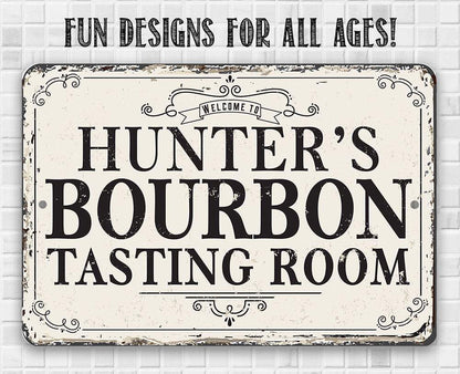 Personalized - Bourbon Tasting Room - Metal Sign