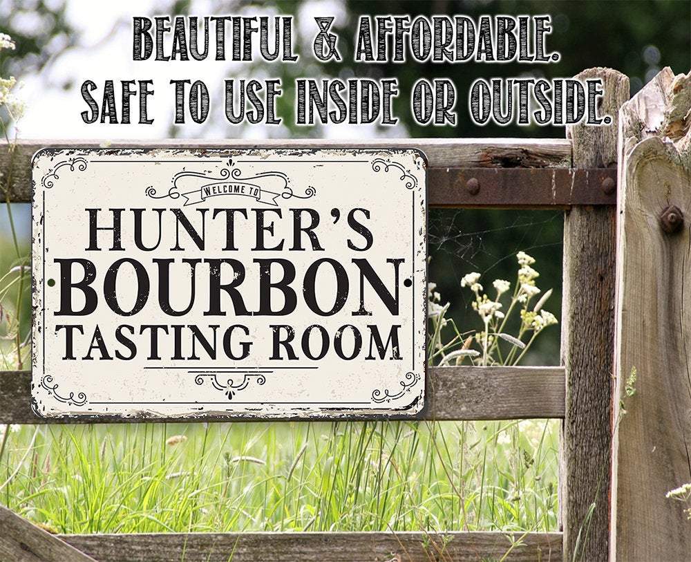 Personalized - Bourbon Tasting Room - Metal Sign