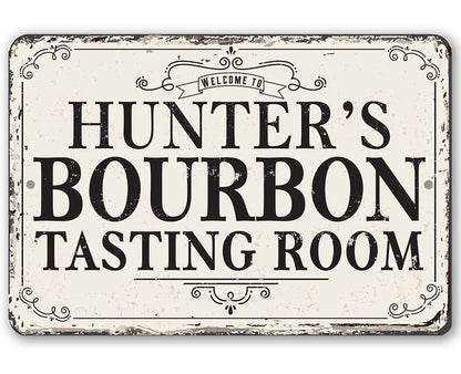 Personalized - Bourbon Tasting Room - Metal Sign