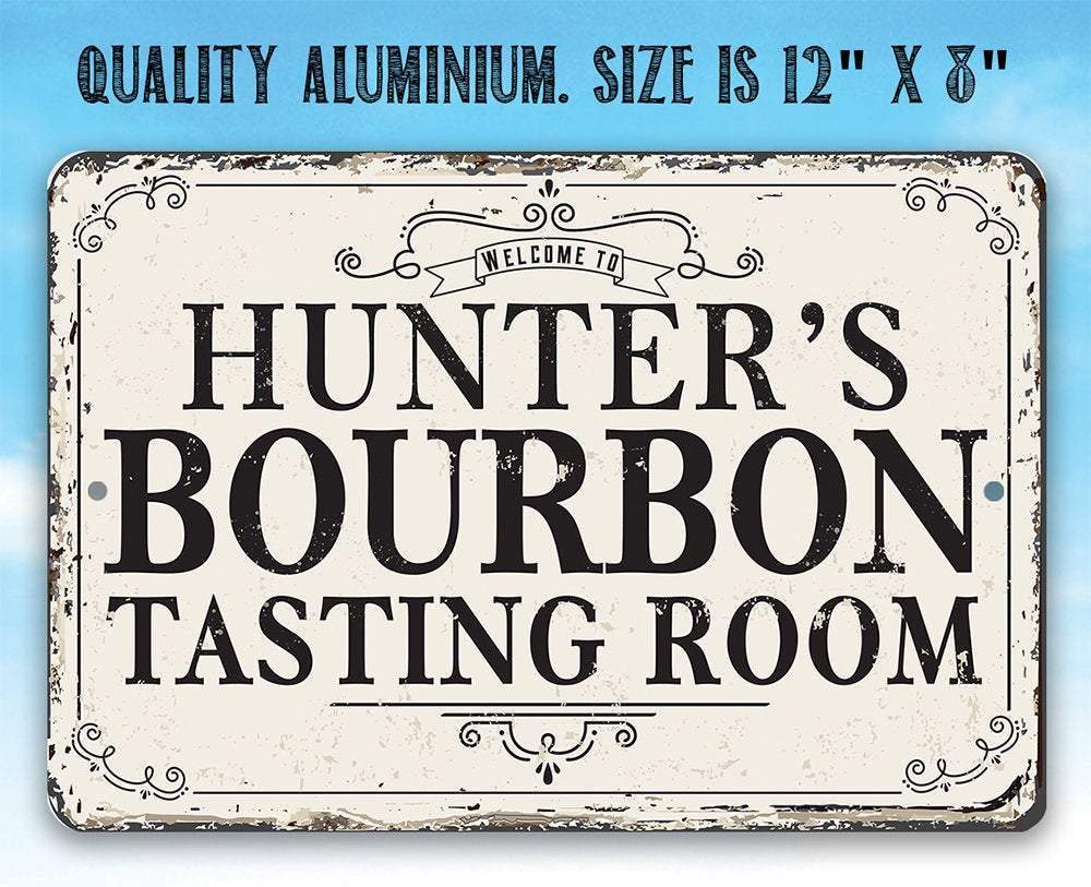 Personalized - Bourbon Tasting Room - Metal Sign