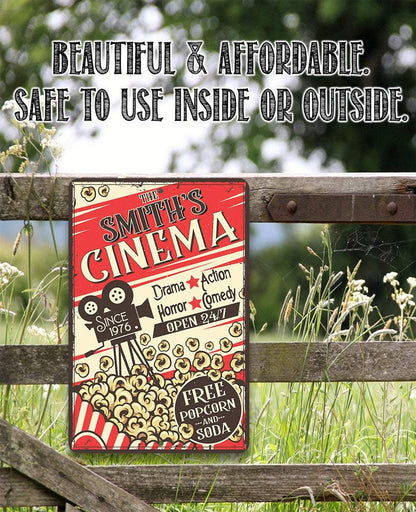 Personalized - Cinema Retro - Metal Sign