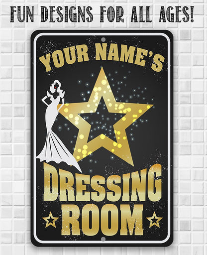 Personalized - Dressing Room - Metal Sign