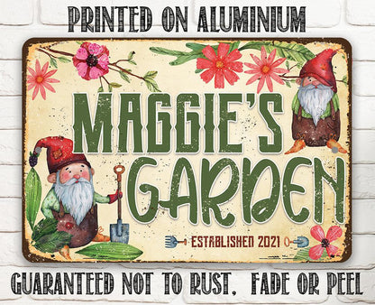 Personalized - Garden Sign - Metal Sign