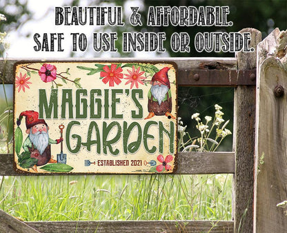 Personalized - Garden Sign - Metal Sign