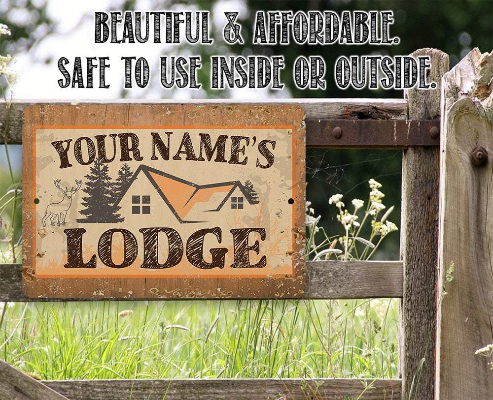 Personalized - Lodge - Metal Sign