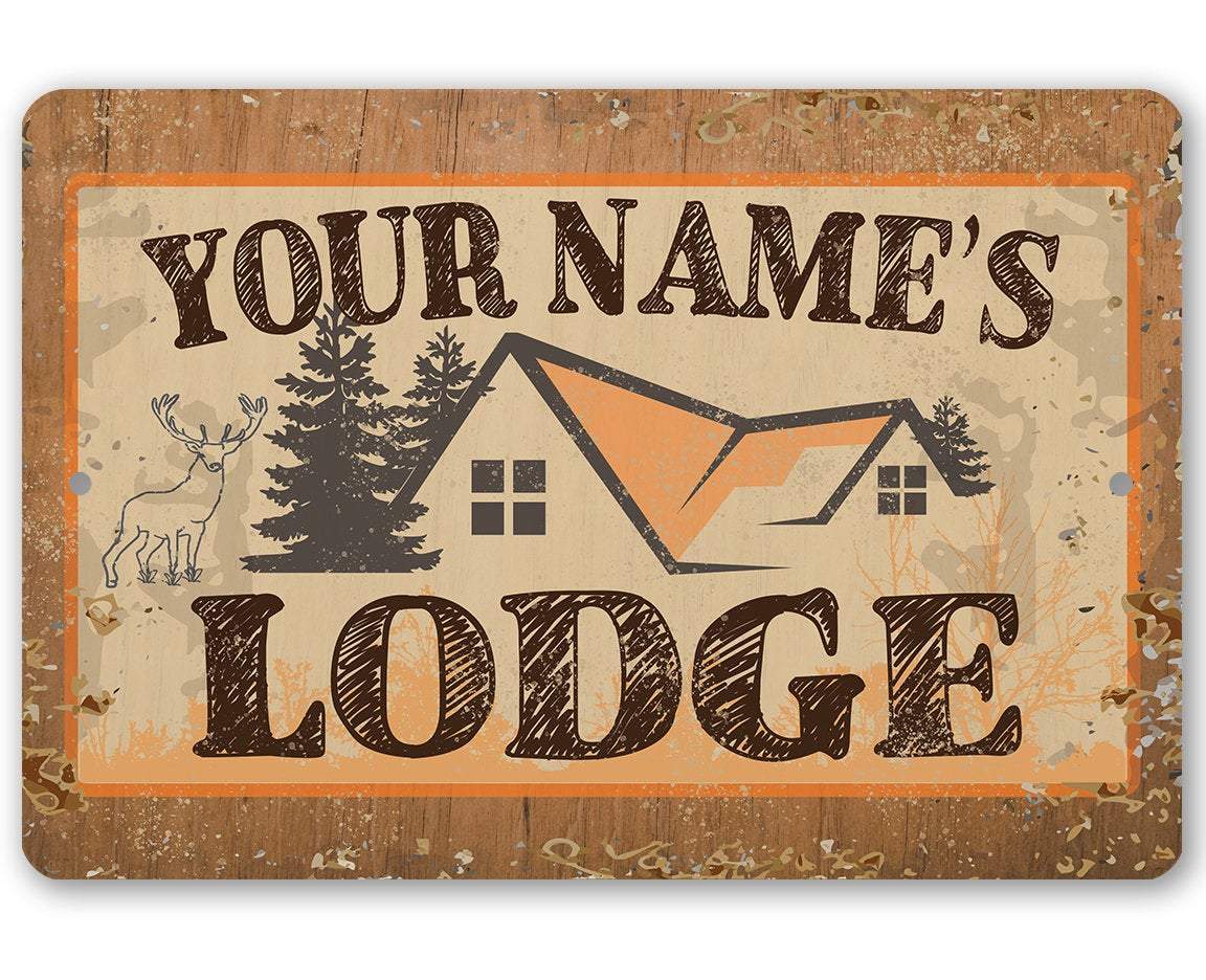 Personalized - Lodge - Metal Sign