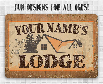 Personalized - Lodge - Metal Sign