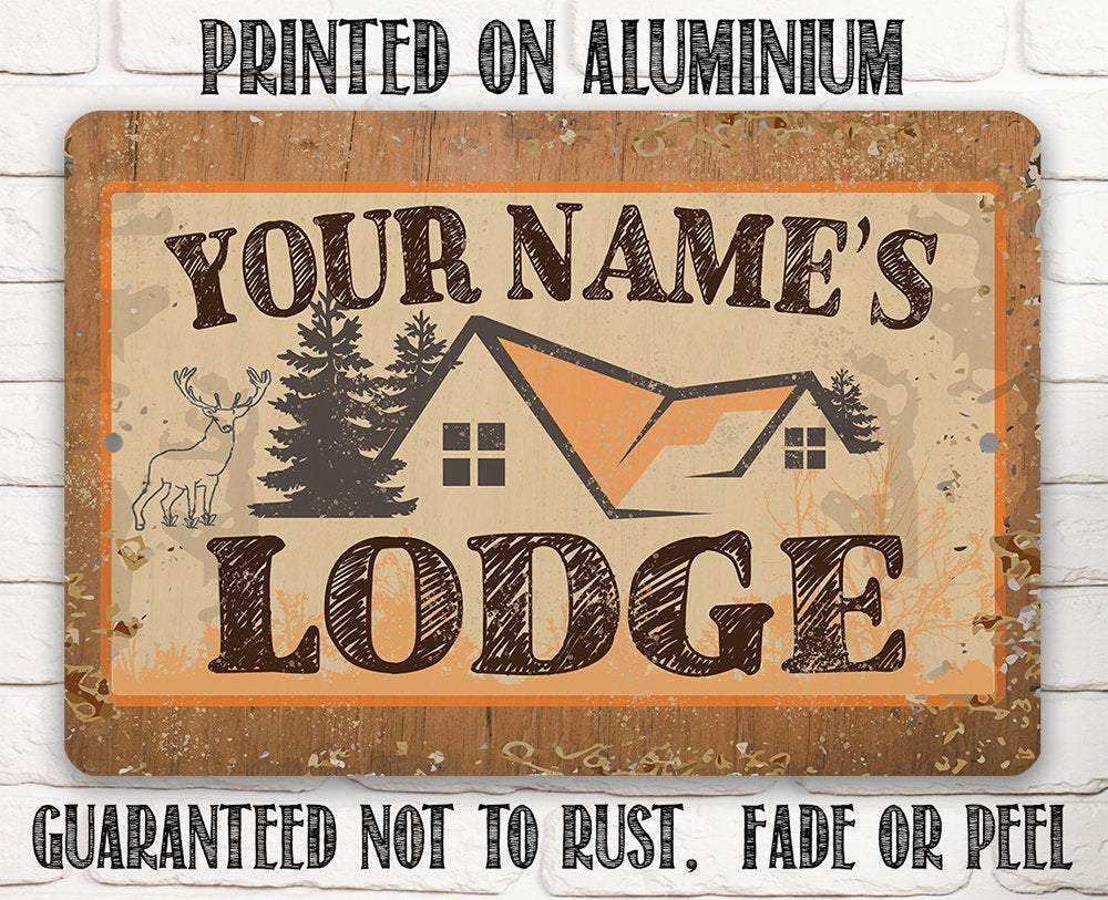 Personalized - Lodge - Metal Sign