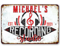 Personalized - Recording Studio - Metal Sign