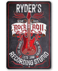 Personalized - Rock & Roll - Metal Sign