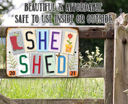 She Shed -Est. 2021- Metal Sign