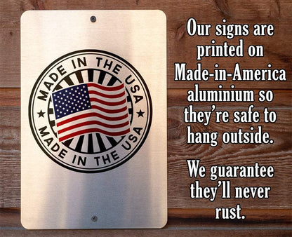 Warning Man Cave - Metal Sign