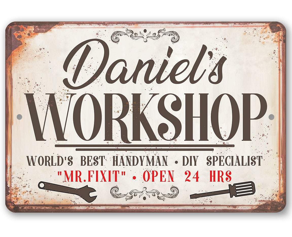 Personalized - Workshop - Metal Sign