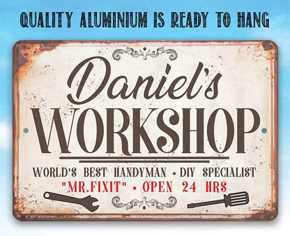 Personalized - Workshop - Metal Sign