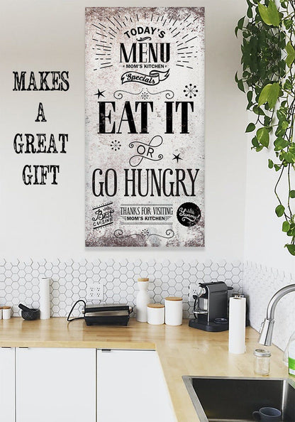 Today's Menu Vertical - Canvas