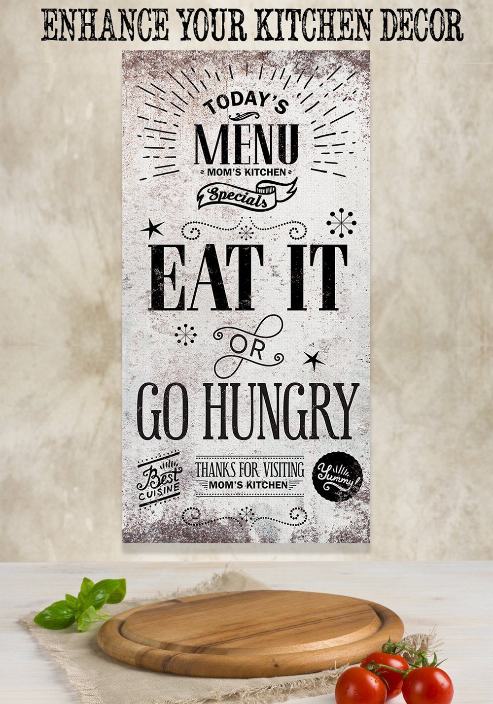 Today's Menu Vertical - Canvas