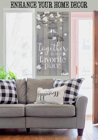 Together Is Our Favorite Place - Canvas