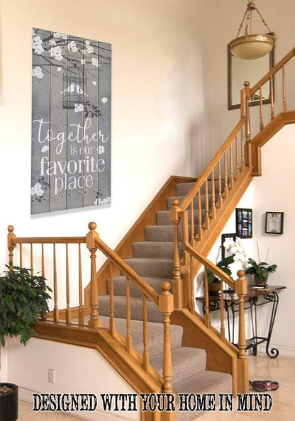 Together Is Our Favorite Place - Canvas