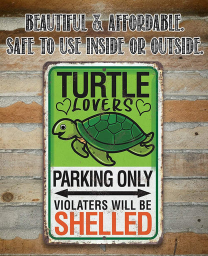 Turtle Parking - Metal Sign