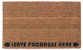 Leave Packages Here Vinyl Coir Doormat