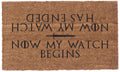 The Watch Vinyl Coir Doormat