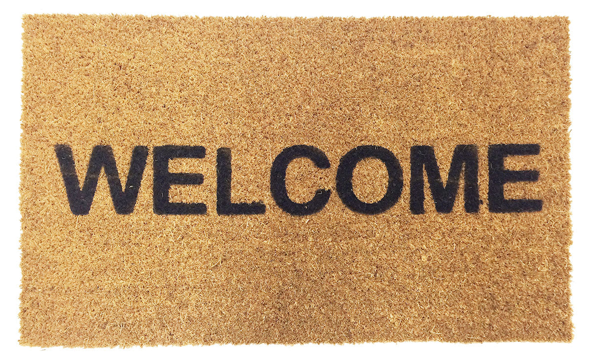 Welcome Vinyl Coir Doormat