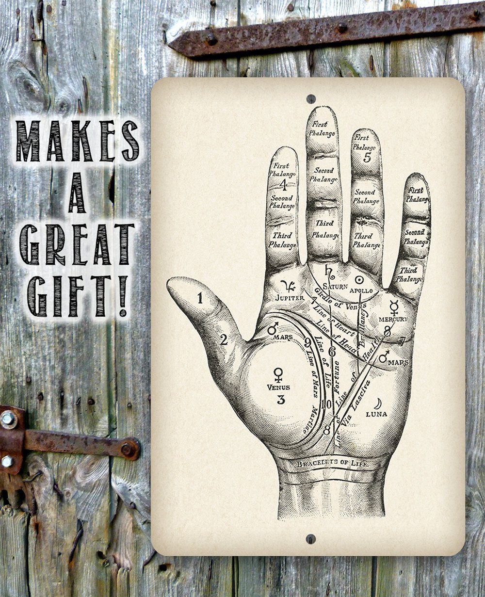 Vintage Palm Reading - Metal Sign