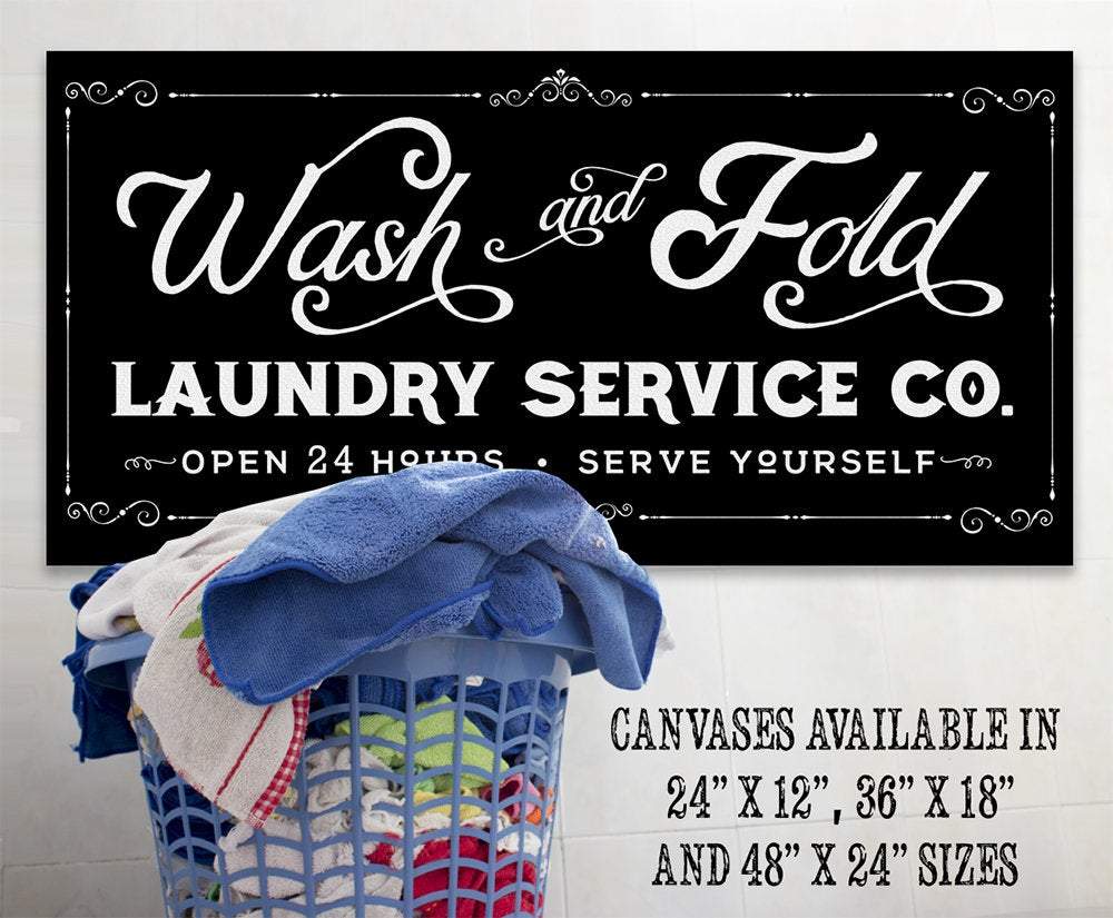Wash and Fold Laundry - Canvas