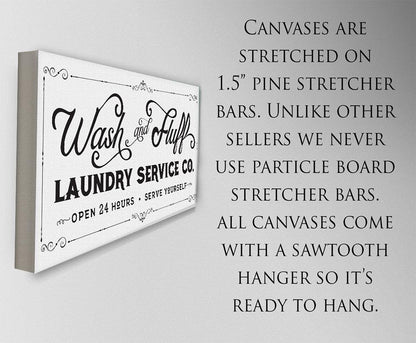 Wash & Fluff Laundry - Canvas