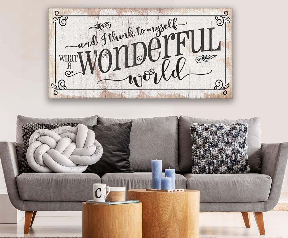 What a Wonderful World - Canvas